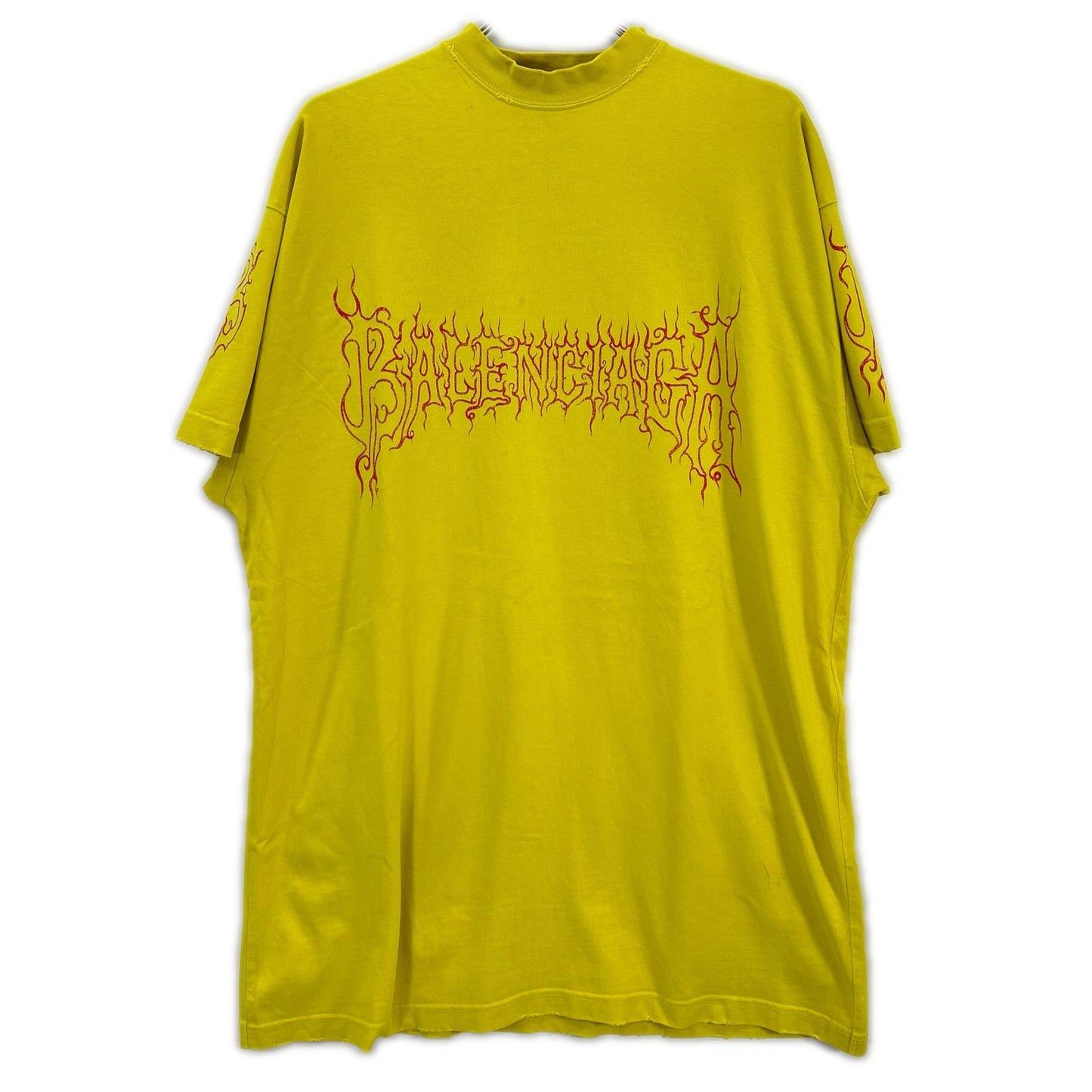 BALENCIAGA Yellow DARKWAVE Oversized T-Shirt Size L
