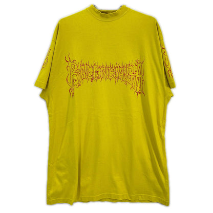 BALENCIAGA Yellow DARKWAVE Oversized T-Shirt Size L