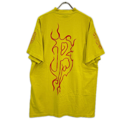 BALENCIAGA Yellow DARKWAVE Oversized T-Shirt Size L