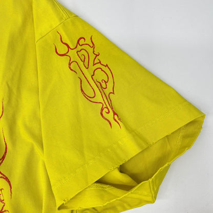 BALENCIAGA Yellow DARKWAVE Oversized T-Shirt Size L