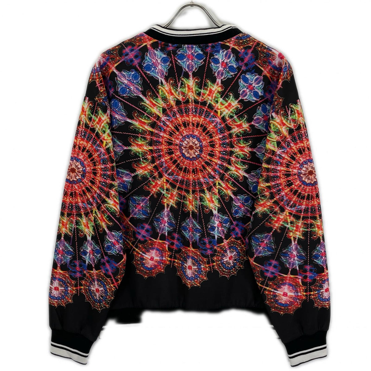 DOLCE&GABBANA Black All-Over Pattern Sweatshirt Size 46