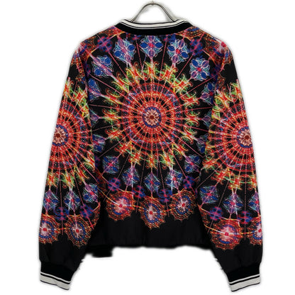 DOLCE&GABBANA Black All-Over Pattern Sweatshirt Size 46