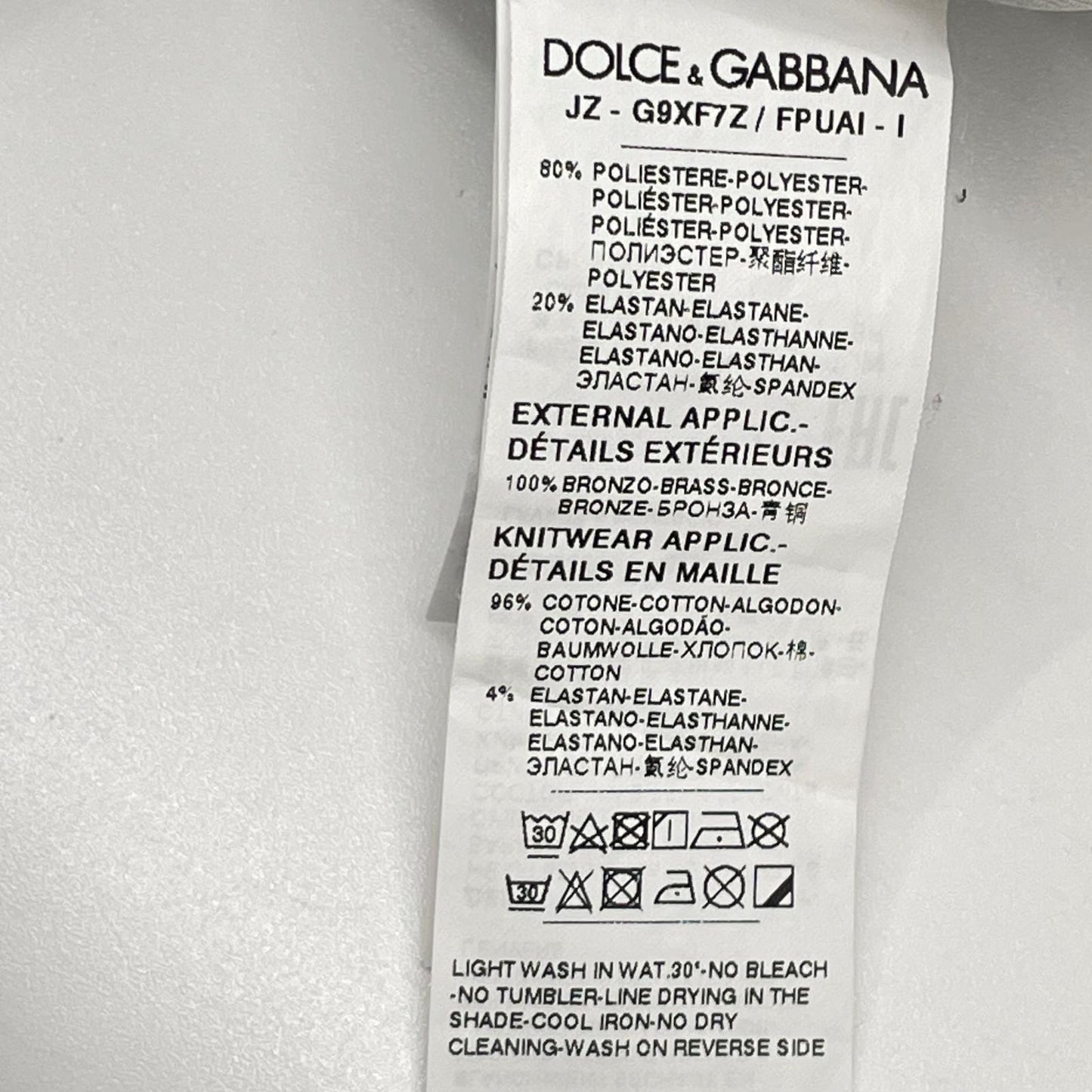 DOLCE&GABBANA Black All-Over Pattern Sweatshirt Size 46