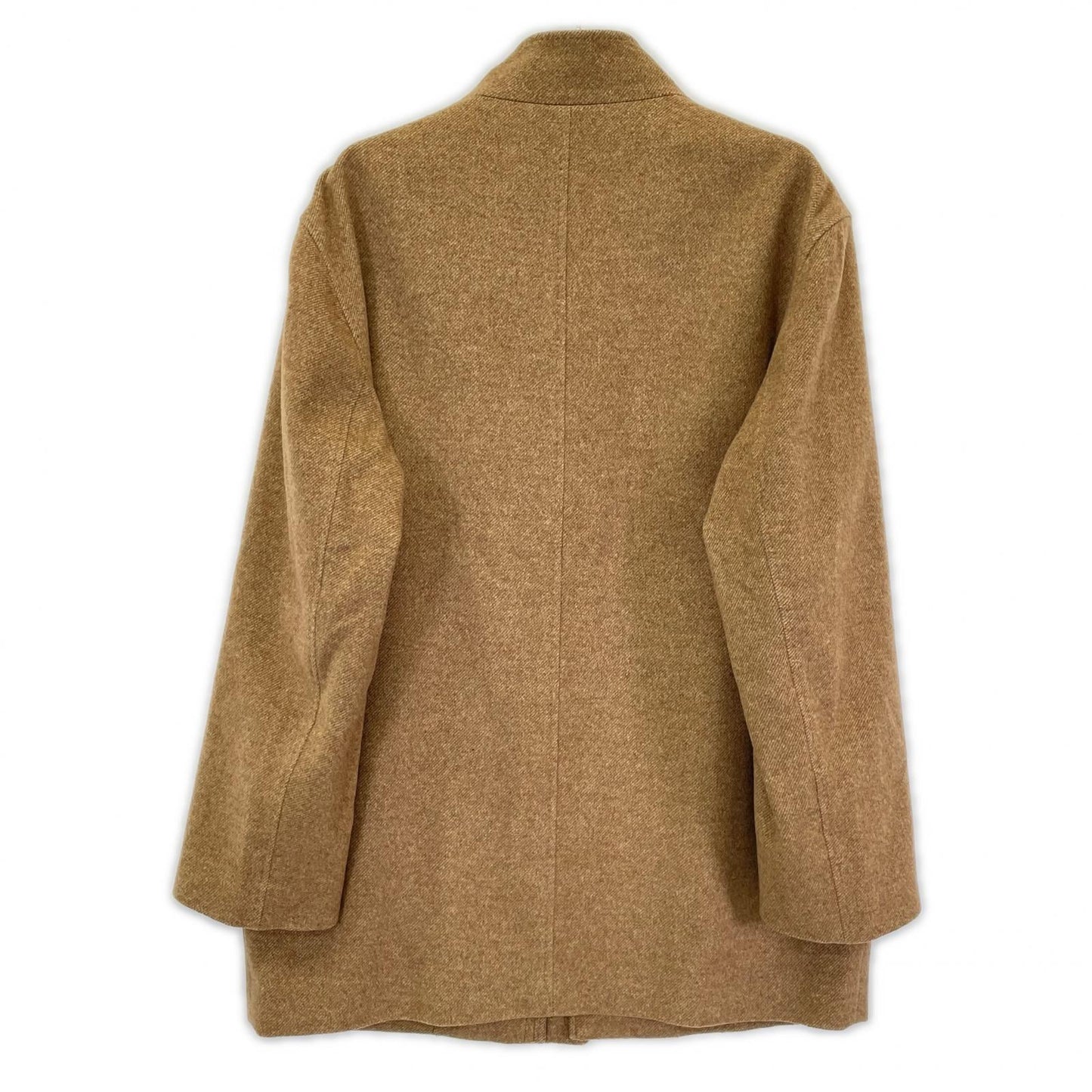 Kinloch Anderson Brown 100% Cashmere Zip Coat Size L
