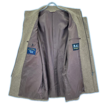 Kinloch Anderson Brown 100% Cashmere Zip Coat Size L
