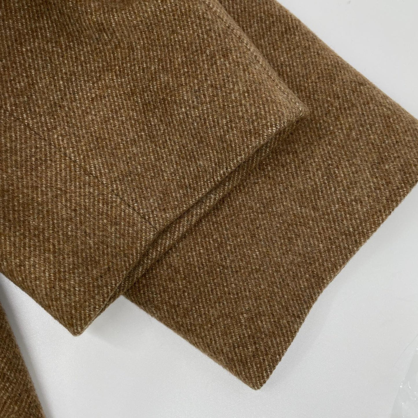 Kinloch Anderson Brown 100% Cashmere Zip Coat Size L