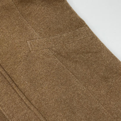 Kinloch Anderson Brown 100% Cashmere Zip Coat Size L