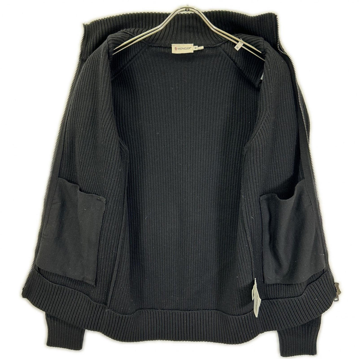 MONCLER Maglione Tricot Knit Cardigan Jacket Black Size M