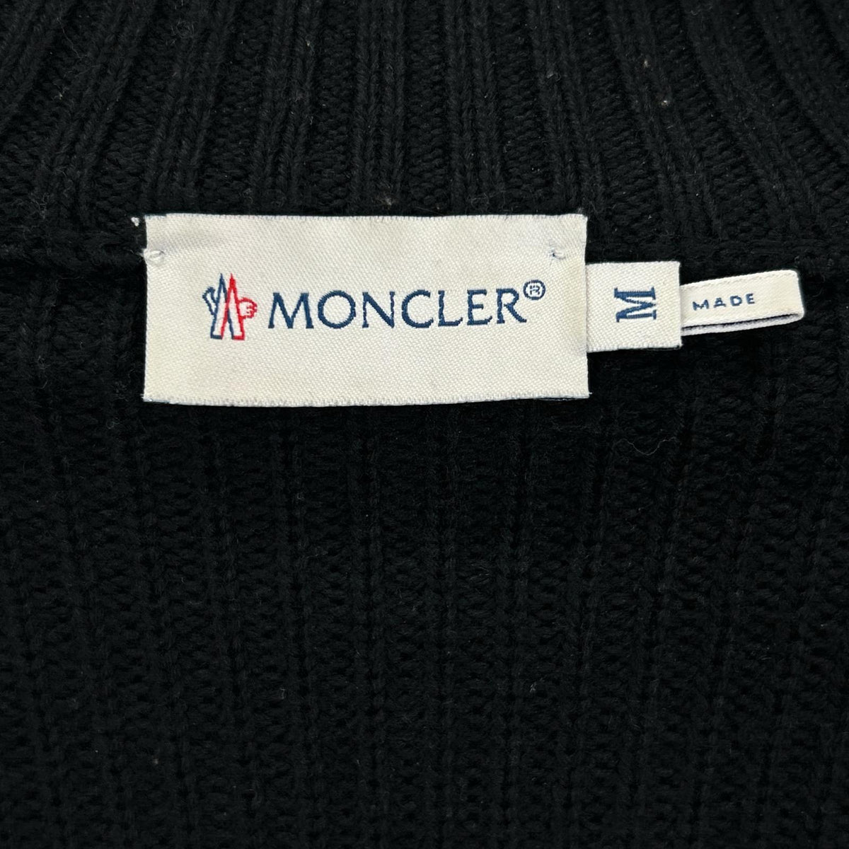 MONCLER Maglione Tricot Knit Cardigan Jacket Black Size M
