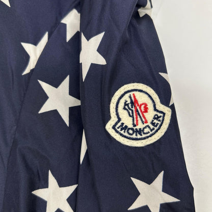 MONCLER Navy CAPBRETON Star Pattern Nylon Jacket