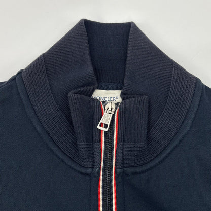 MONCLER Navy Maglia Cardigan Cotton Sweatshirt Size M