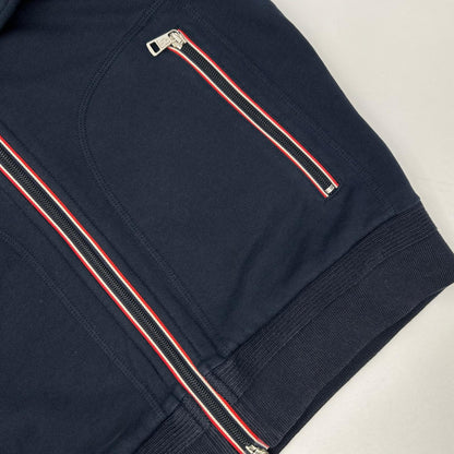 MONCLER Navy Maglia Cardigan Cotton Sweatshirt Size M
