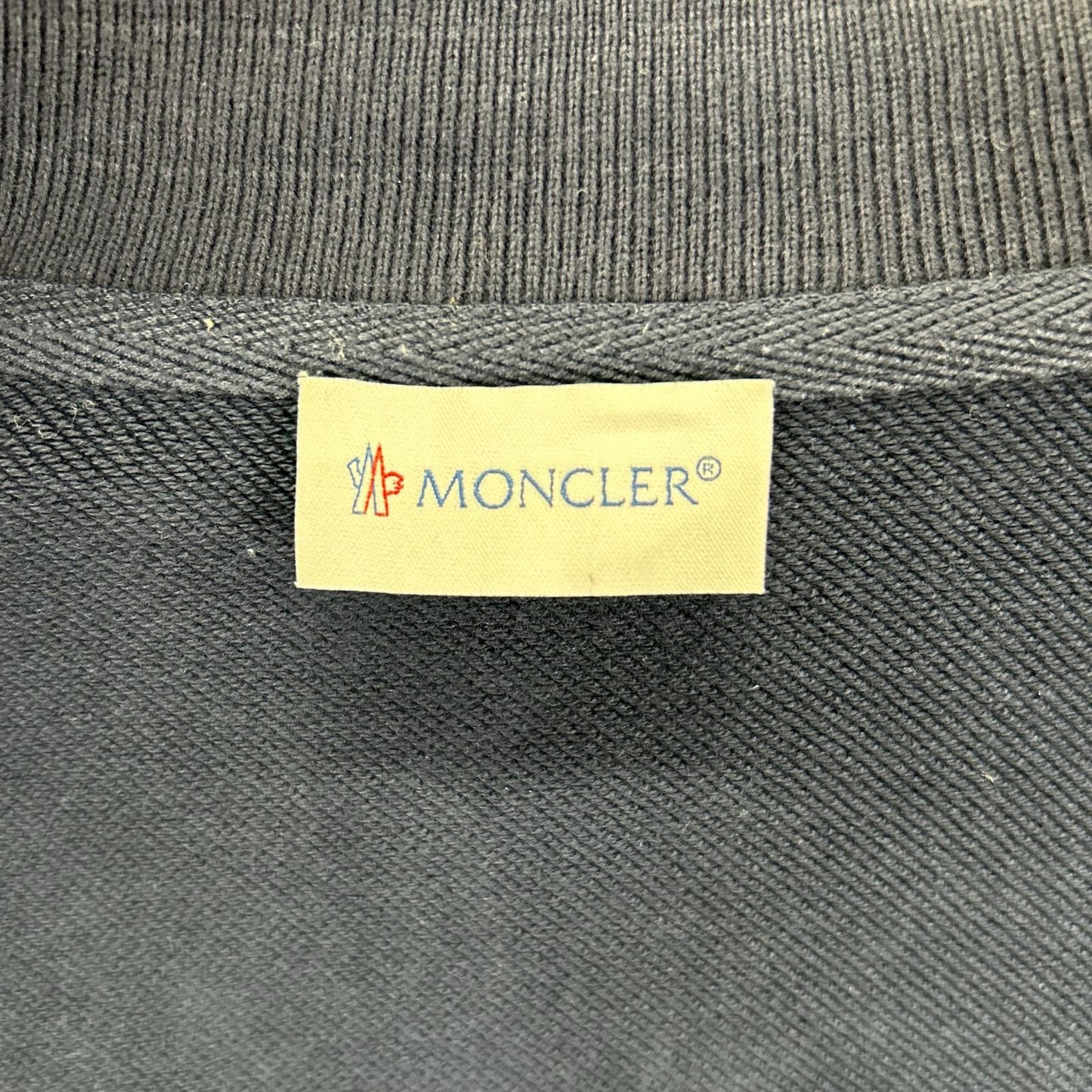 MONCLER Navy Maglia Cardigan Cotton Sweatshirt Size M