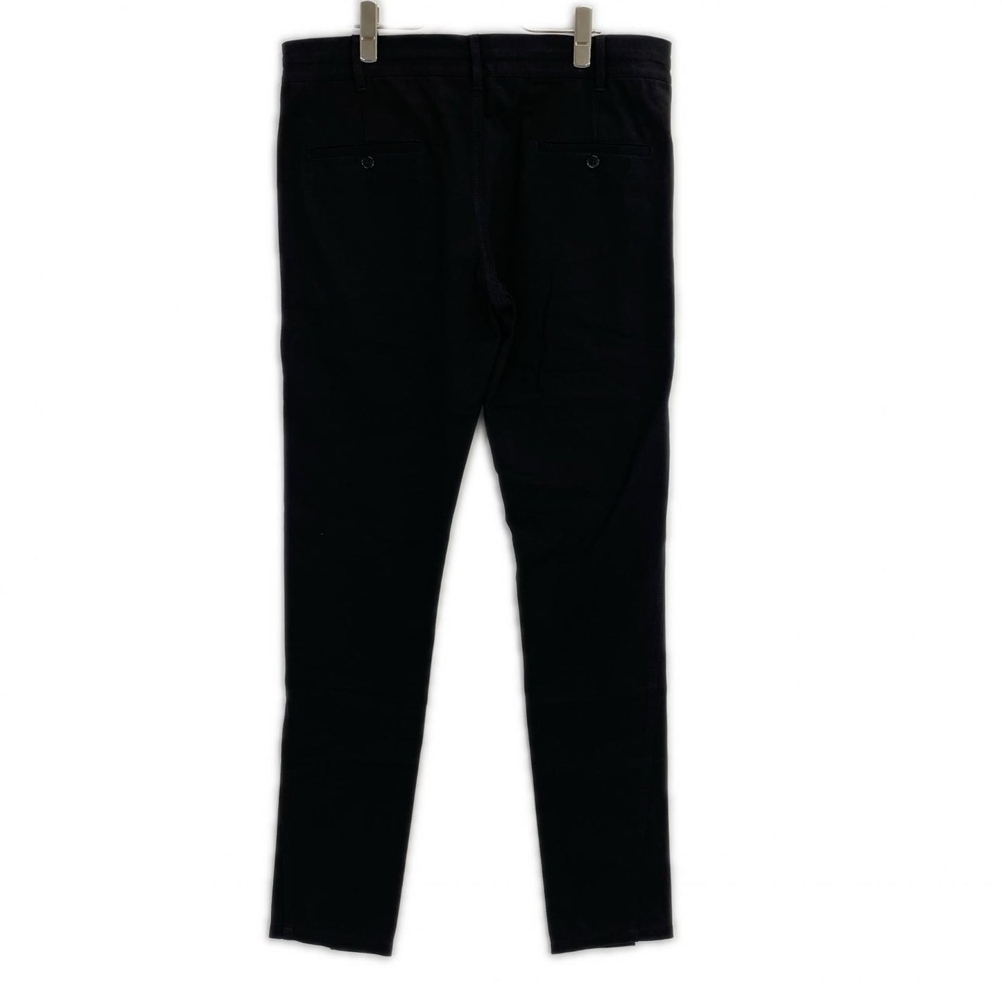 ANN DEMEULEMEESTER Black 100% Cotton Trousers Size XS