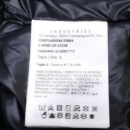 MONCLER 23' GRENOBLE CAMURAC Hooded Down Jacket Black Size 1