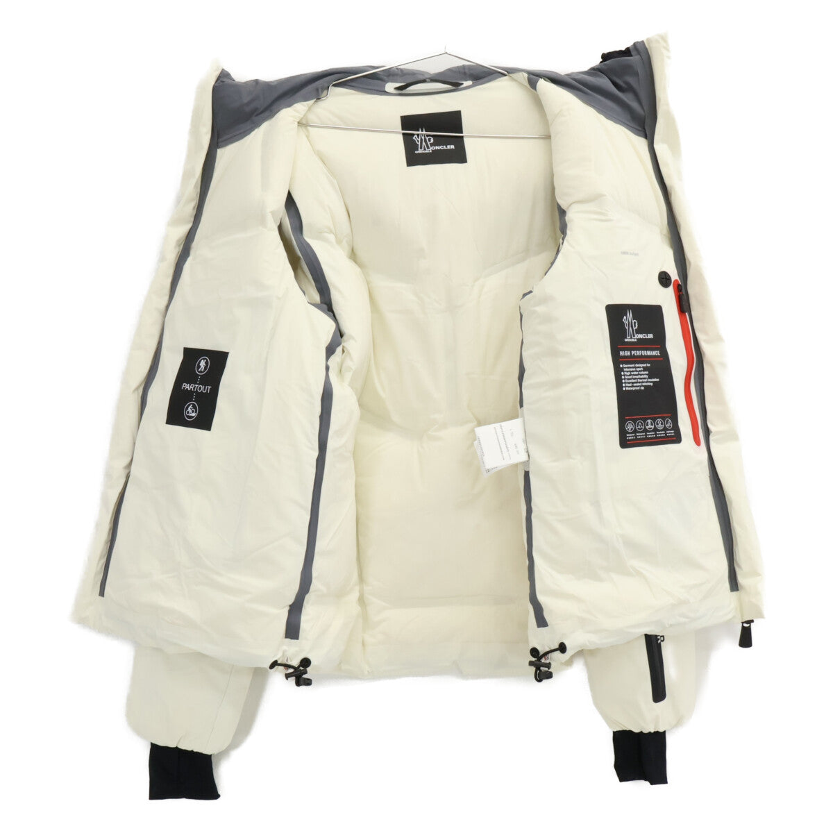 MONCLER Grenoble ARCESAZ Hooded Down Jacket White Size 1