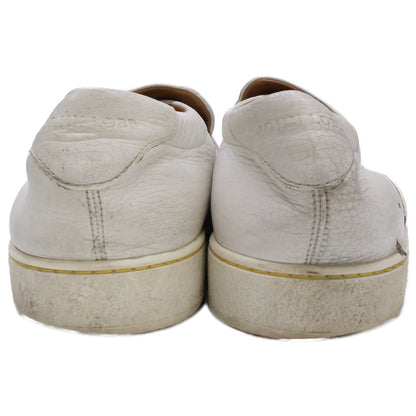 JOHNLOBB HAVEN 0318 Last Leather Slip-Ons White Size 11