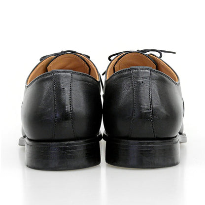 SCOTCH GRAIN Leather Cap-Toe Sneakers Black Size 25.0