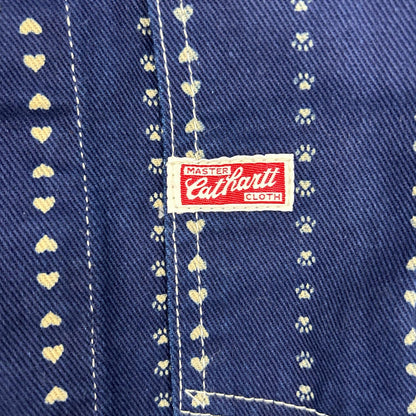 TCB JEANS&CO. Blue Cat Heart Stripe Denim Coverall Size 36