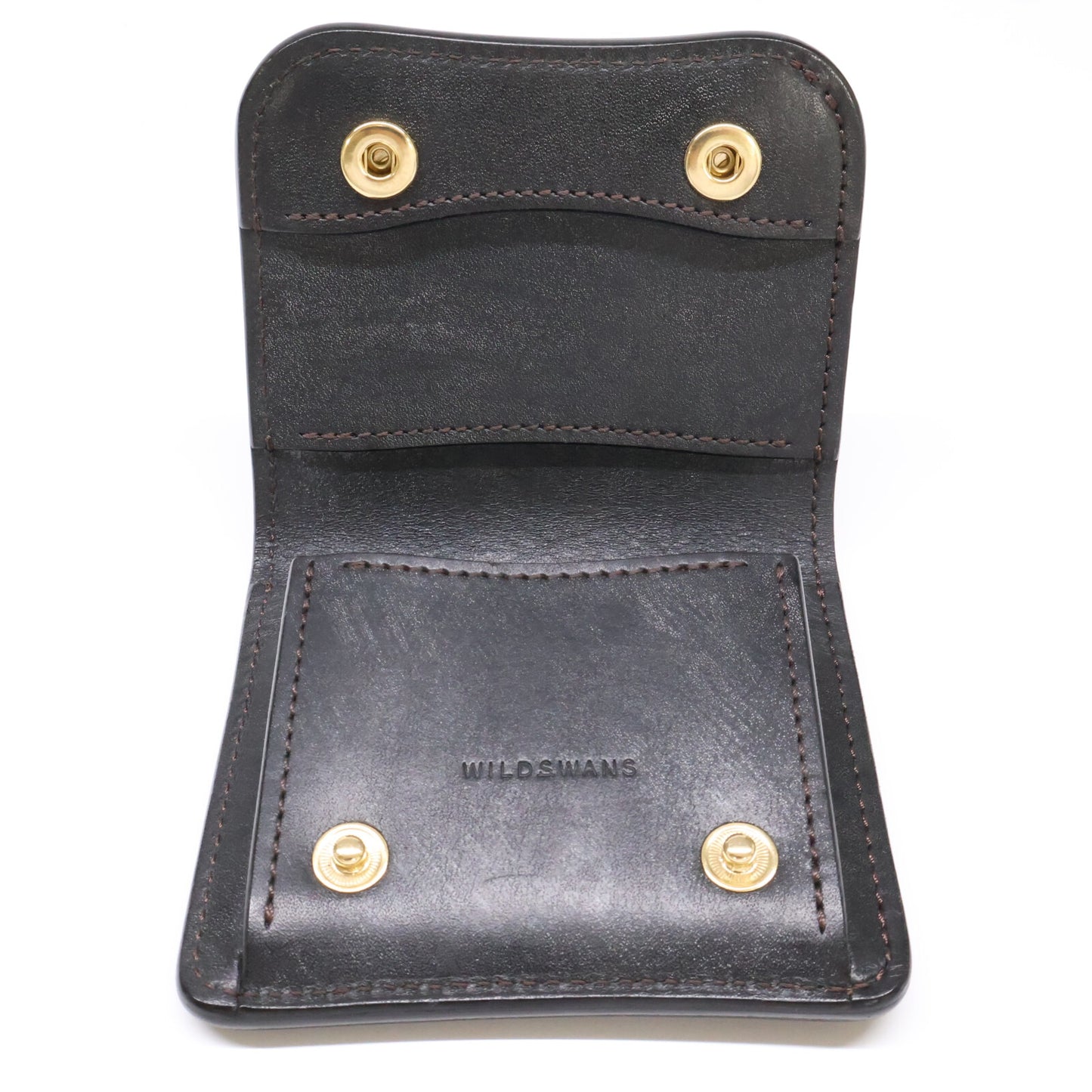 WILDSWANS PALM V2 Bridle Leather Wallet Black Size ONE SIZE