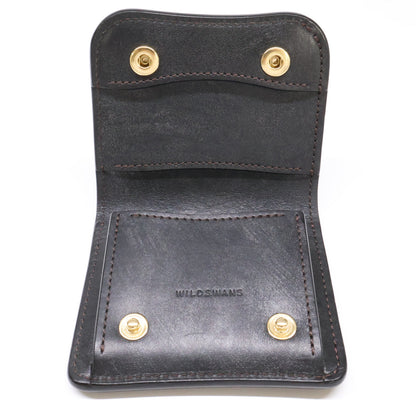 WILDSWANS PALM V2 Bridle Leather Wallet Black Size ONE SIZE