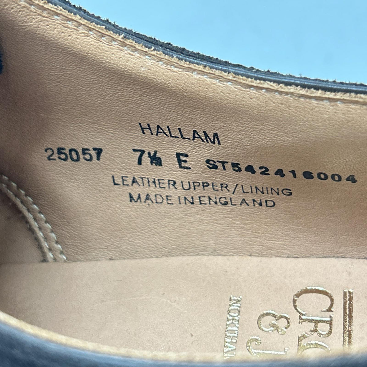 Crockett&Jones HALLAM Suede Straight Oxfords Espresso Sneakers Size 7