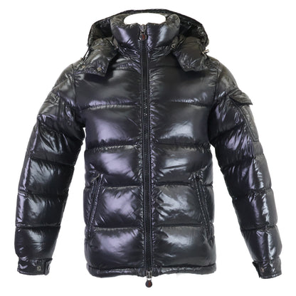 MONCLER Maya Nylon Hooded Down Jacket Black Size 0