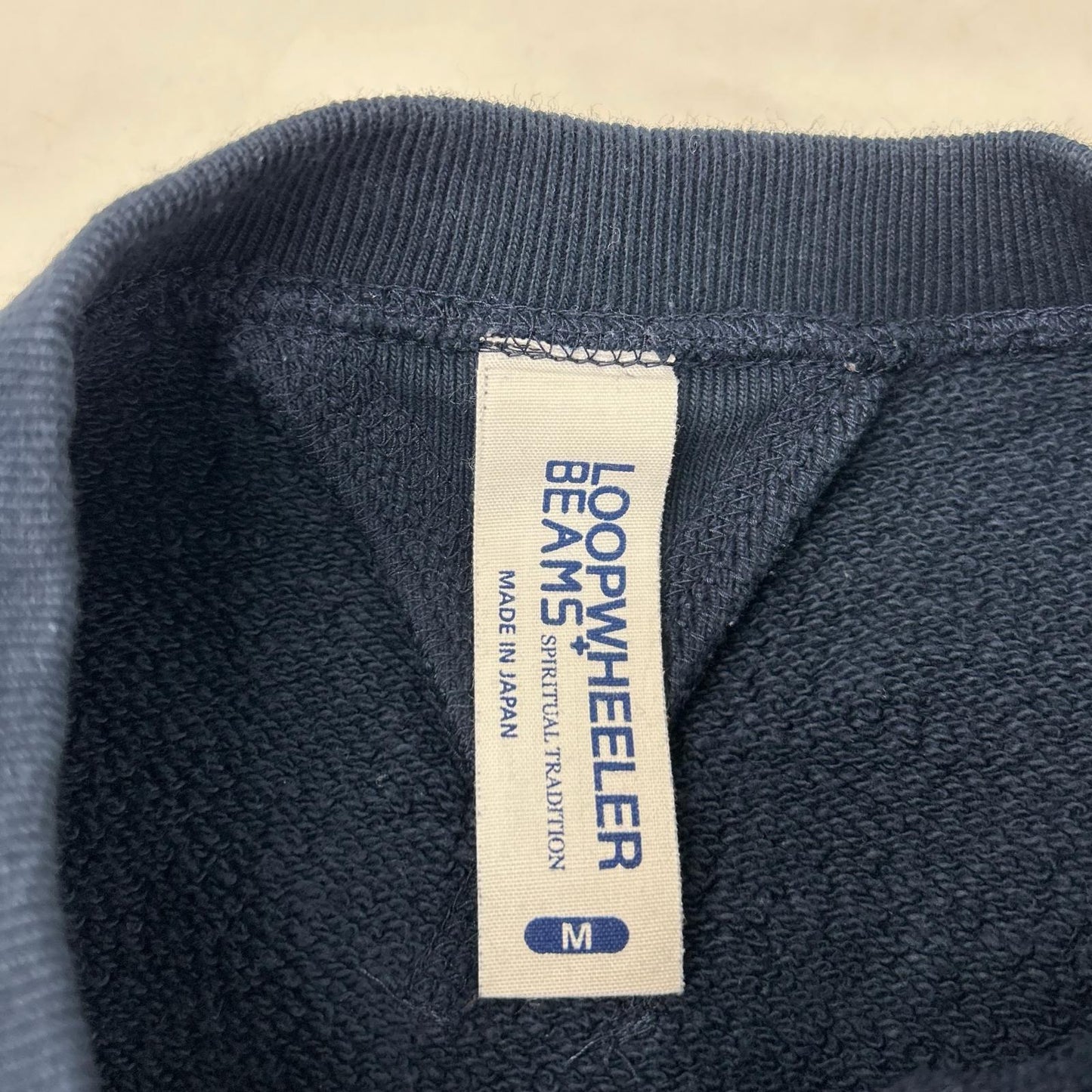 Loopwheeler BEAMS+ Exclusive Sweatshirt Navy Size M