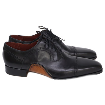 MAGNANNI Opanka Brogue Cap-Toe Sneakers Black Size EU 40