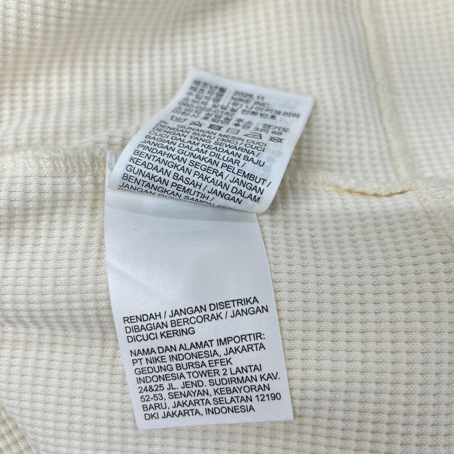 NIKE Jordan x FRAGMENT x UNION Thermal T White Size M