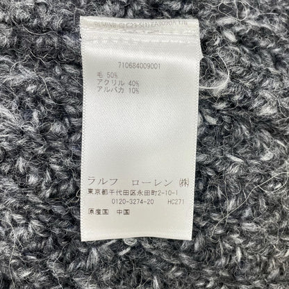 POLObyRalphLauren Shawl Collar Long Knit Polo Gray Size M