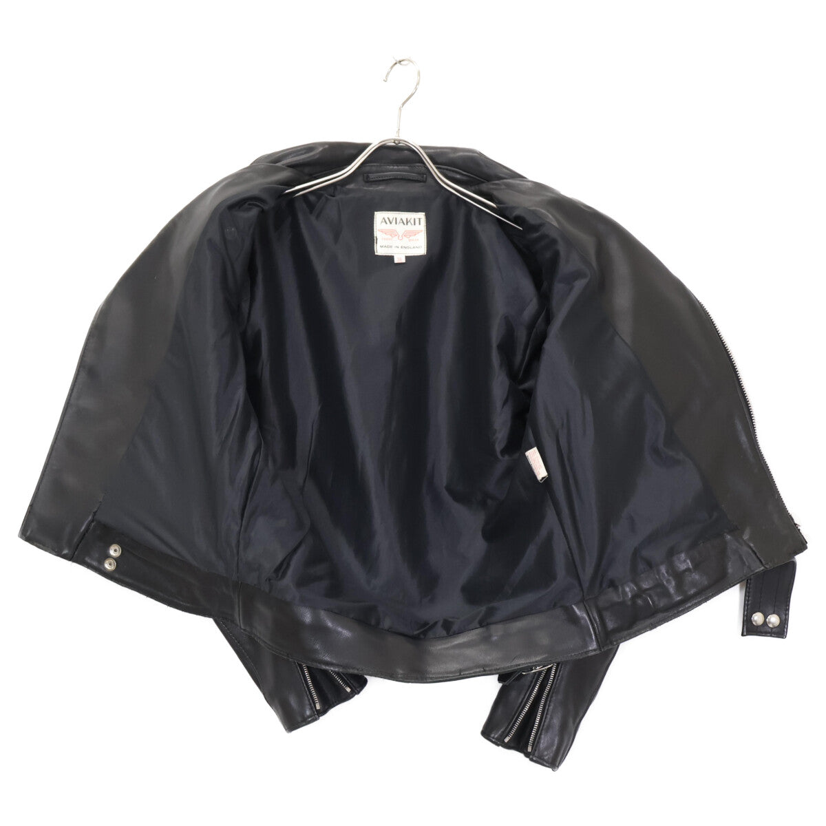 Lewis Leathers 441 CYCLONE Leather Jacket Black Size 36