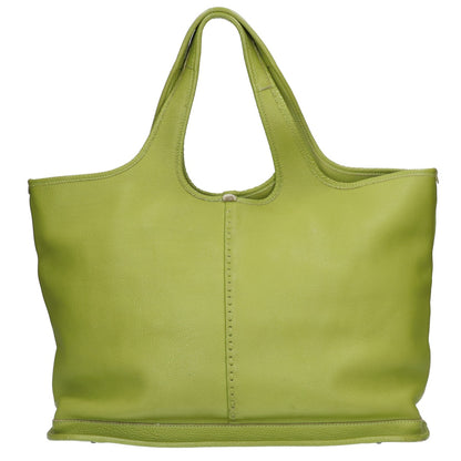 Magnu Leather Tote Bag Green ONE SIZE Size ONE SIZE