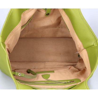 Magnu Leather Tote Bag Green ONE SIZE Size ONE SIZE