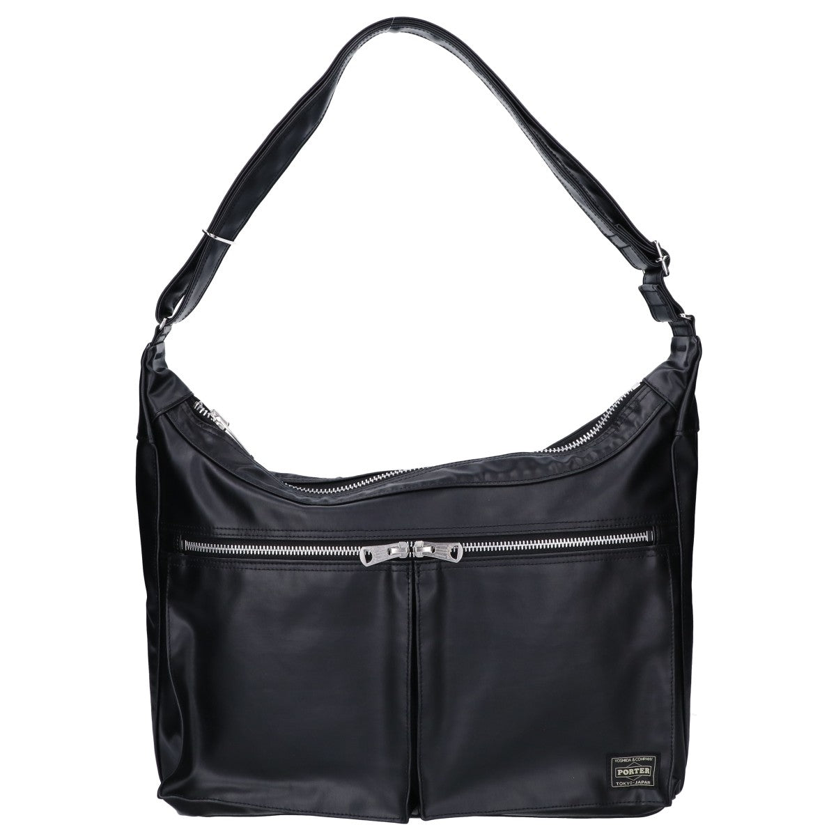 PORTER FREE STYLE Boat Shoulder Bag Black
