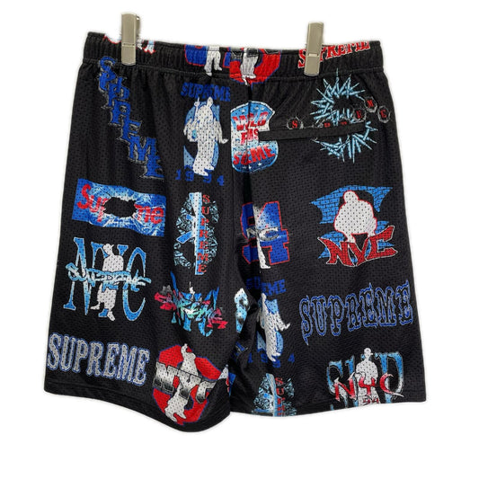 Supreme Flash Mesh Short Black Polyester Size S
