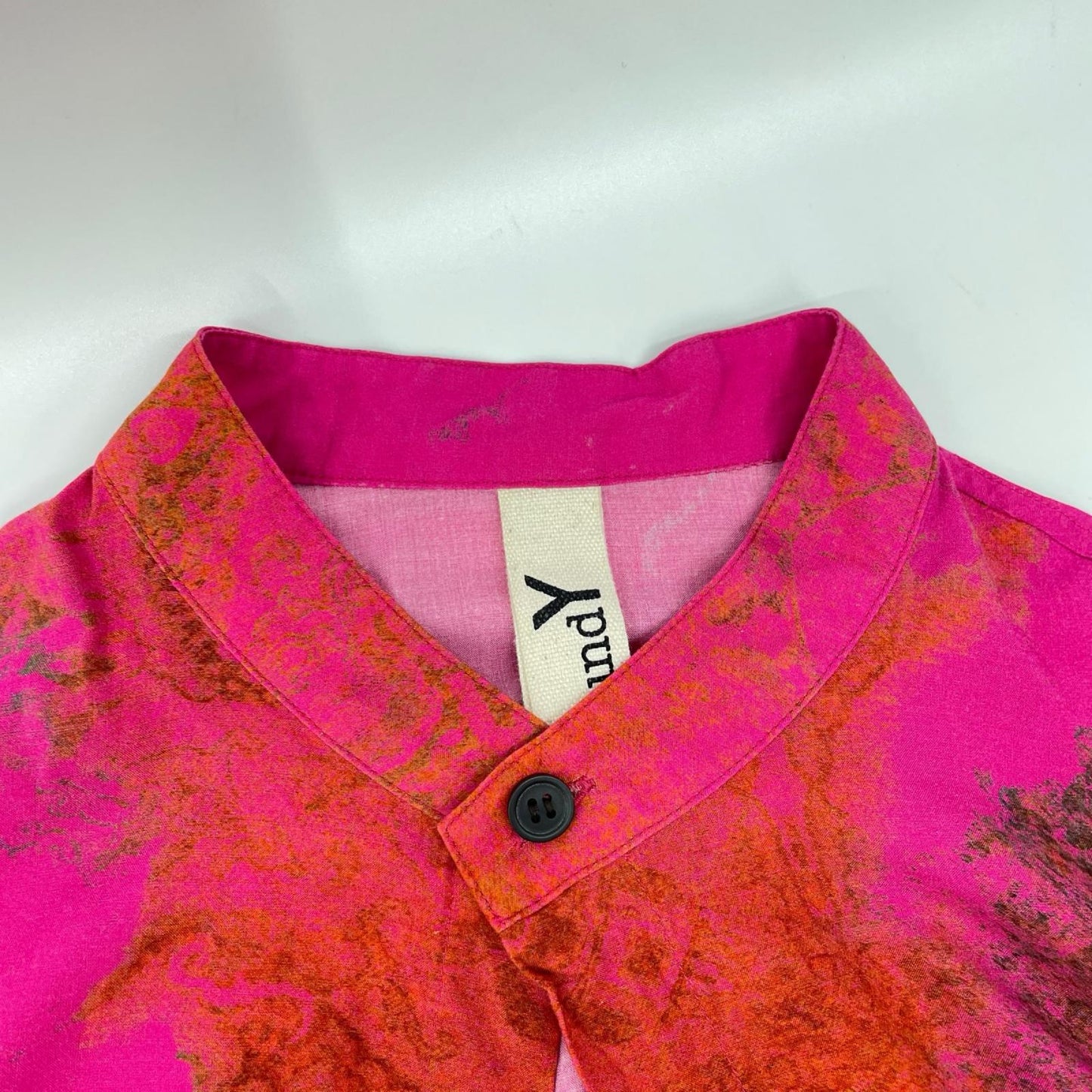 Ground Y GJ-B02-205 Indian Carpet Print Shirt Pink Size 1