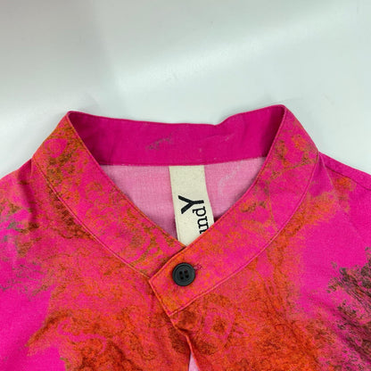 Ground Y GJ-B02-205 Indian Carpet Print Shirt Pink Size 1