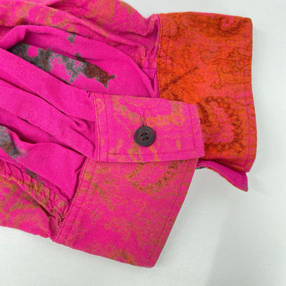 Ground Y GJ-B02-205 Indian Carpet Print Shirt Pink Size 1