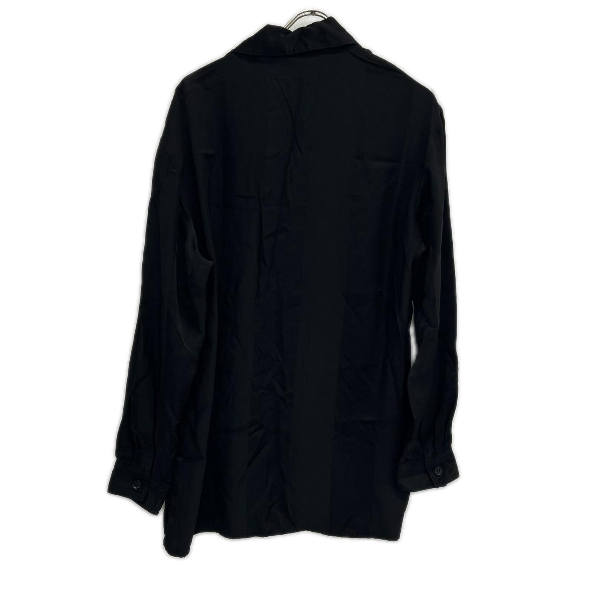 Ground Y Black Satin Long Shirt Size 3