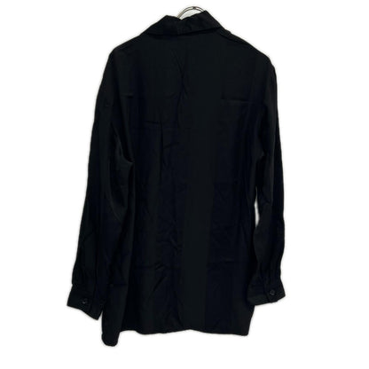 Ground Y Black Satin Long Shirt Size 3
