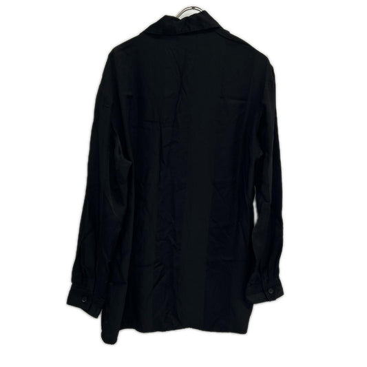 Ground Y Black Satin Long Shirt Size 3