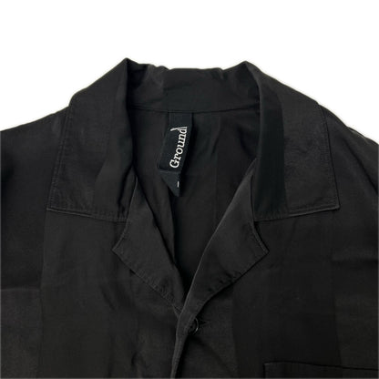 Ground Y Black Satin Long Shirt Size 3