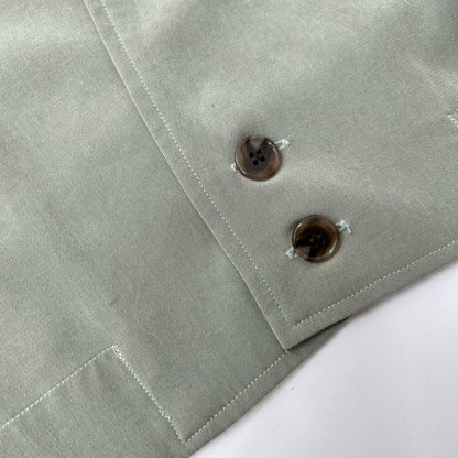 Ground Y GI-B08-500 Triacetate Open Shirt Green Size 3