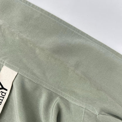 Ground Y GI-B08-500 Triacetate Open Shirt Green Size 3