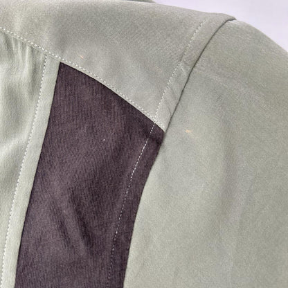 Ground Y GI-B08-500 Triacetate Open Shirt Green Size 3
