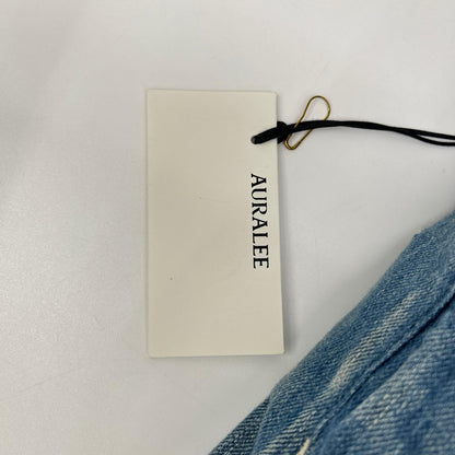 AURALEE Selvedge Faded Light Denim Wide Pants