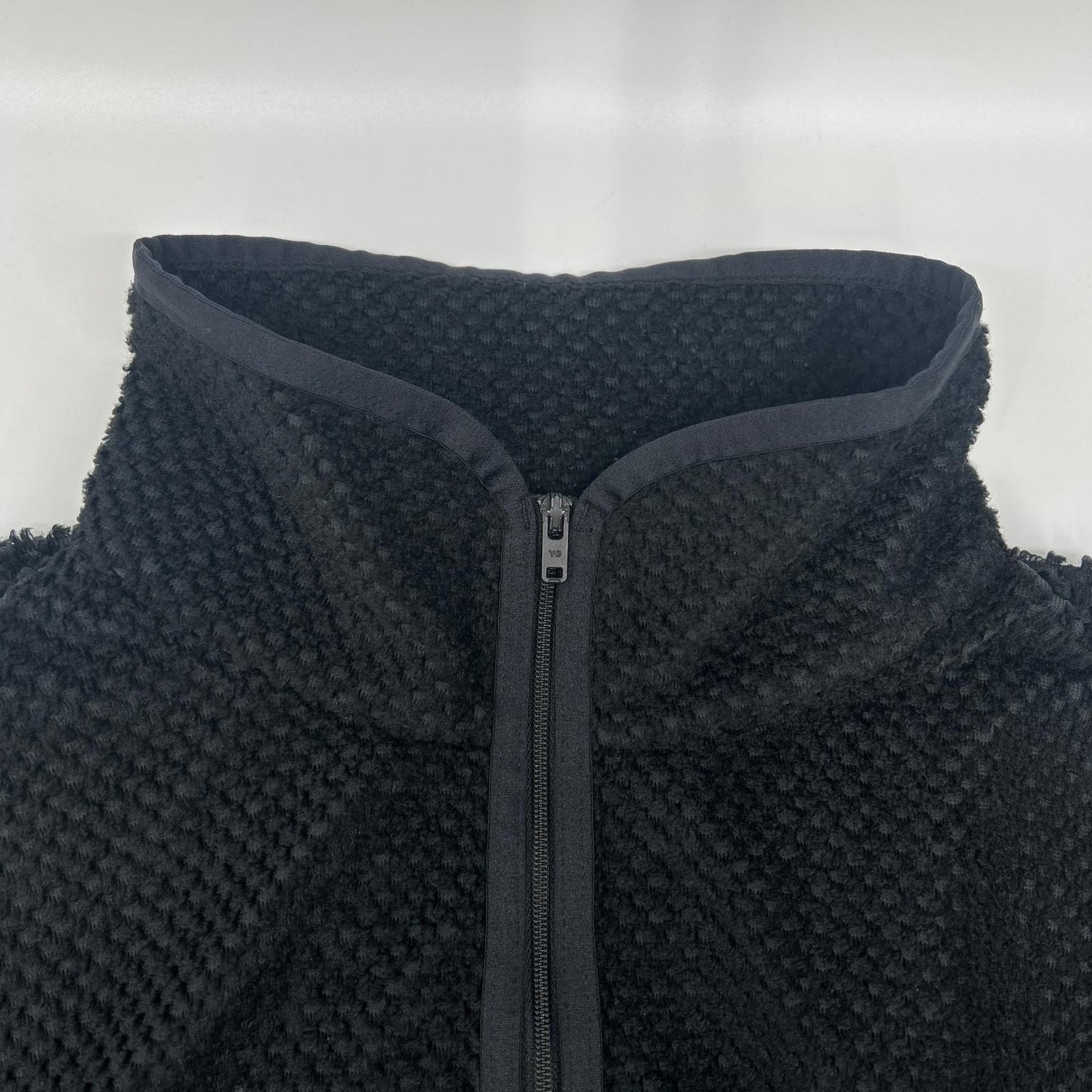 Y-3 2024 IW7496 Waffle Wa Shirt Black Polyester Size L
