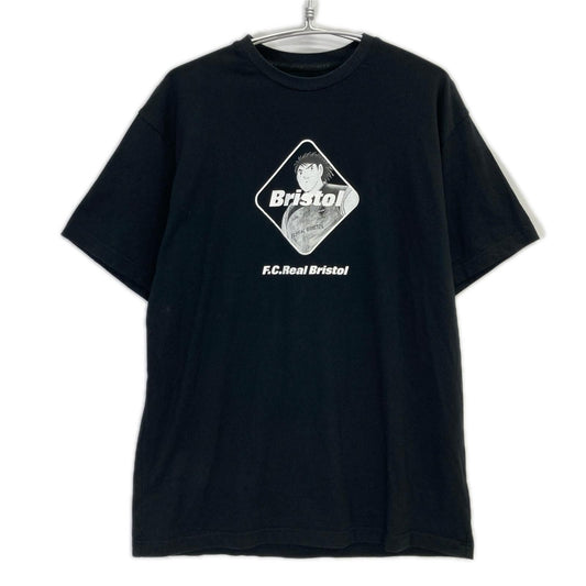 F.C.Real Bristol 26SS Captain Tsubasa T-Shirt Black Size XL
