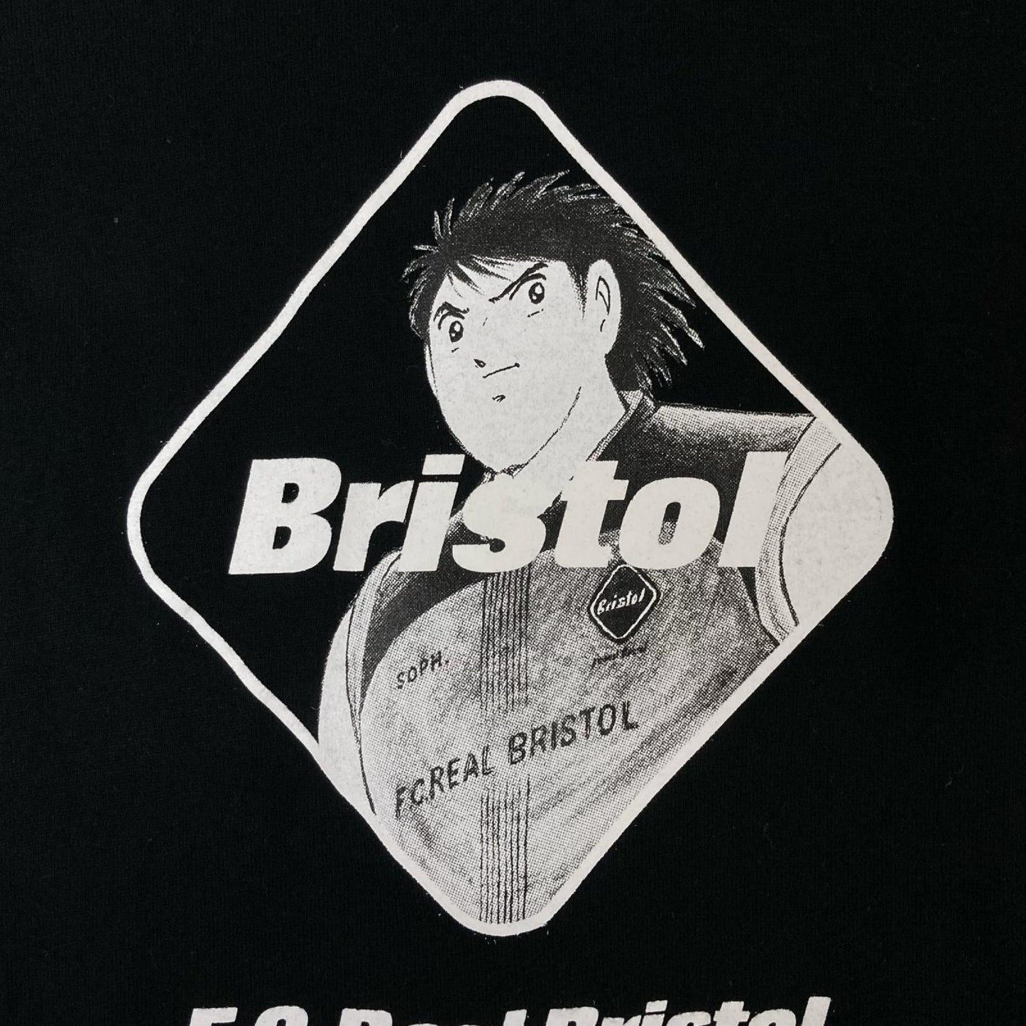 F.C.Real Bristol 26SS Captain Tsubasa T-Shirt Black Size XL